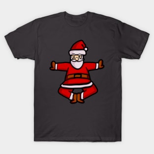 Santa Claus Doing Yoga T-Shirt